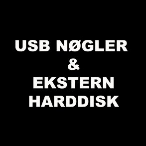 USB NØGLER & EKSTERN HARDDISK