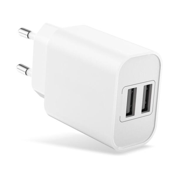 SWISS GO 220V ADAPTER 2,4A 2X USB-A