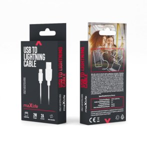 MAXLIFE USB A TO LIGHTNING CABLE