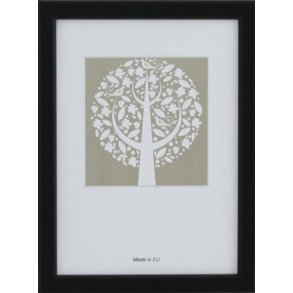 SLIM TR� SORT 10X15 CM M/ REFLEKSFRI GLAS