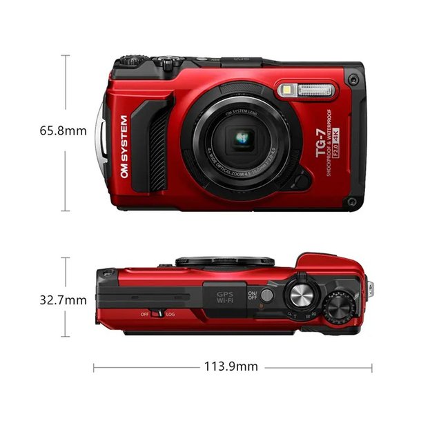 OLYMPUS OM SYSTEM TG-7 RDT INCL. EKSTRA BATTERI+PUDSEKLUD 