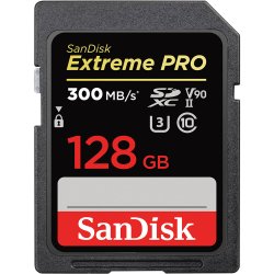 SANDISK 128GB SDXC EXTREME PRO  300MB/s UHS-II 