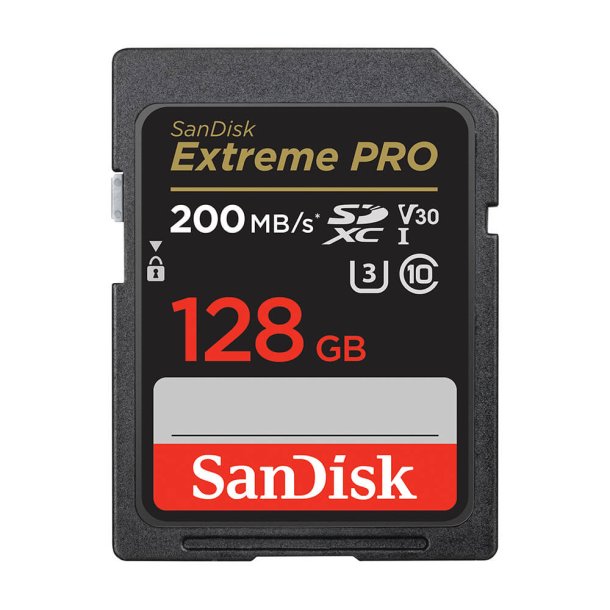 SANDISK 128GB SDXC EXTREME PRO 200MB/s UHS-I