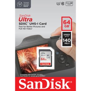 SANDISK 64 GB ULTRA SDXC  UHS-I