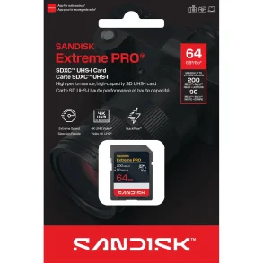 SANDISK  SD Extreme Pro 64GB 200/90MB/s C10 UHS U3 V30 RPD2