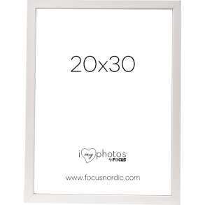 FOCUS ROCK HVID 20X30