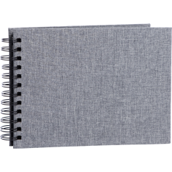 BASE LINIE CANVAS WIRE-O 23X17 M/SORTE SIDER