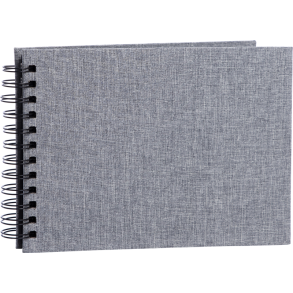 BASE LINIE CANVAS WIRE-O 23X17 M/SORTE SIDER