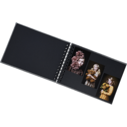 BASE LINIE CANVAS WIRE-O 23X17 M/SORTE SIDER