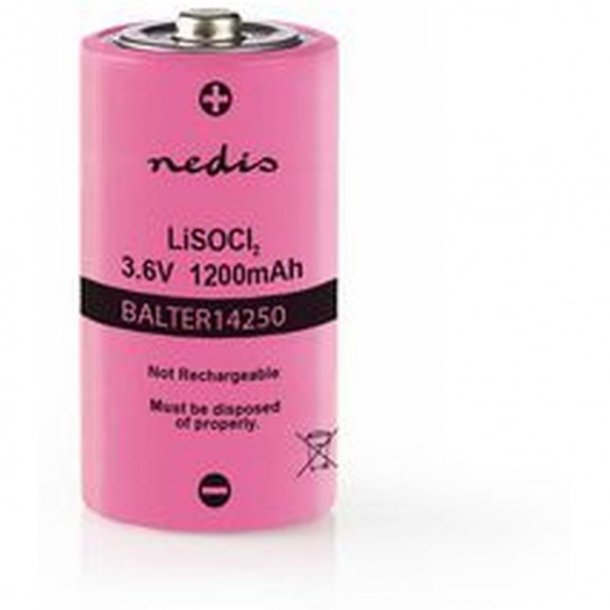 NEDIS LITHIUM-THIONYL-CHLORID BATTERI ER14250 3.6V 1200 MAH