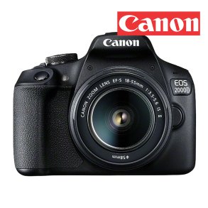 CANON EOS 2000D KIT 18-55mm M/EKSTRA BATTERI - SPAR 1000.-