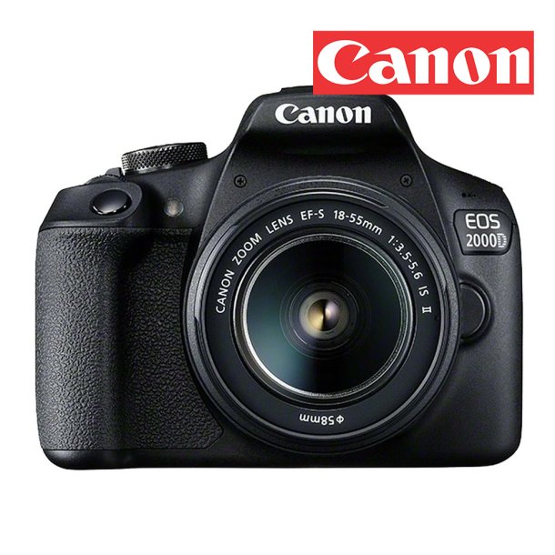 CANON EOS 2000D KIT 18-55mm M/EKSTRA BATTERI - SPAR 1000.-