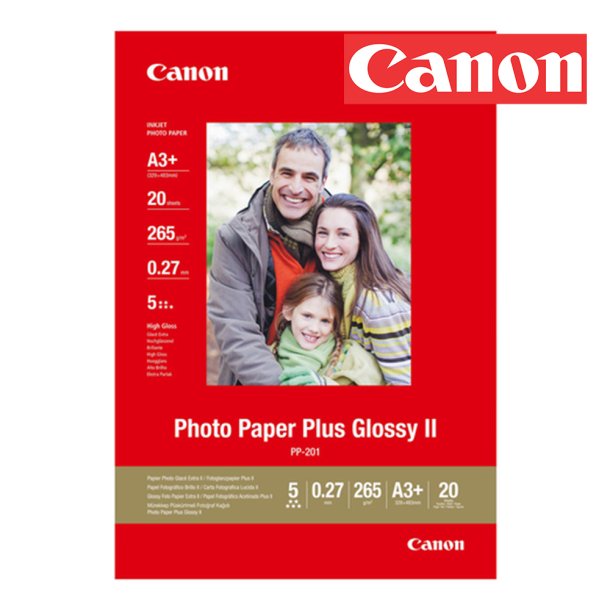 CANON PP-201 FOTOPAPIR PLUS GLOSSY II 265G (20) 20 STK