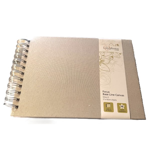 FOCUS BASE LINE CANVAS WIRE-O BEIGE 21X16