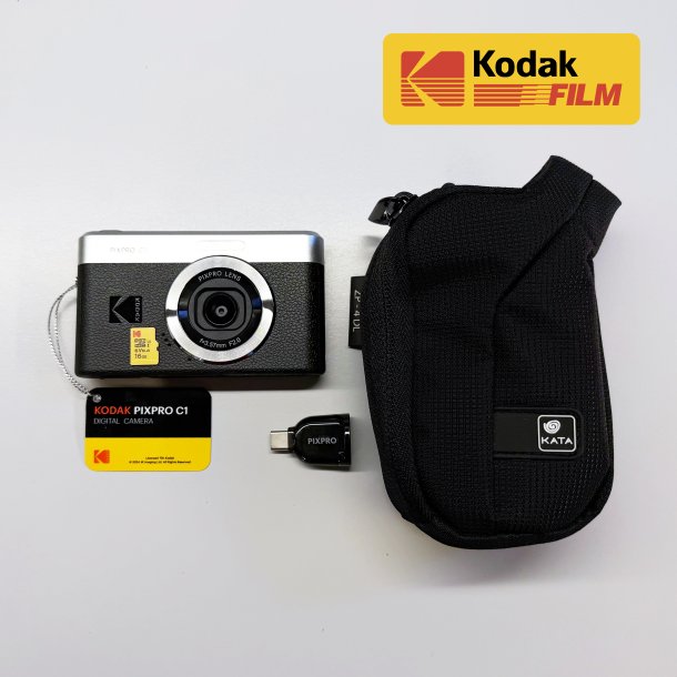 KODAK PIXPRO C1 SORT incl. 16GB kort+kortlser+etui SPAR kr. 500,-