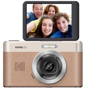KODAK PIXPRO C1 BRUN  incl. 16GB kort+kortlser Spar kr. 199.-