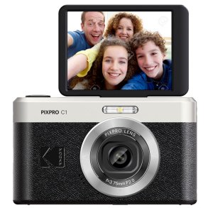 KODAK PIXPRO C1 SORT incl. 16GB kort+kortlser SPAR kr. 199.-