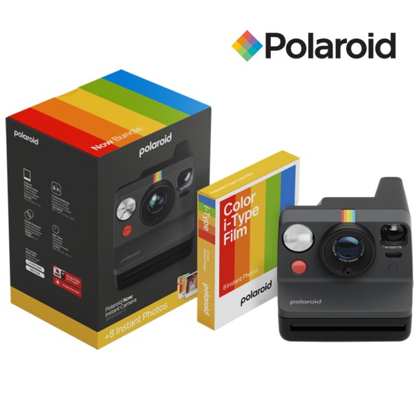POLAROID NOW GEN 3 BUNDLE MED FARVEFILM (8 SKUD)  