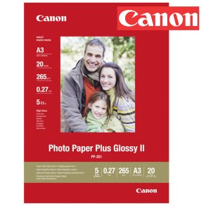 CANON PP-201 FOTOPAPIR PLUS GLOSSY II 265G (20) 20 STK A3