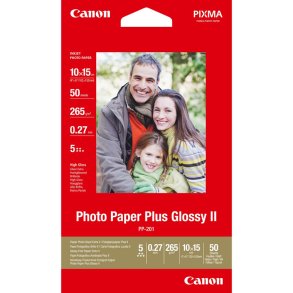 CANON PP-201 PLUS GLOSSY II 260g/m 50stk 10X15