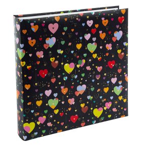 GOLDBUCH 24484 BABY ALBUM HEART TO HEART DARK 25X25CM