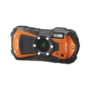 RICOH WG-80 ORANGE M/ Etui,ekstra batteri og flyderem, SPAR kr. 500.-