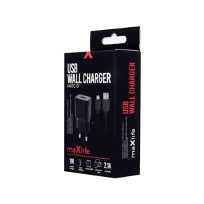 MAXLIFE USB WALL CHARGER MXTC-01 MICROUSB