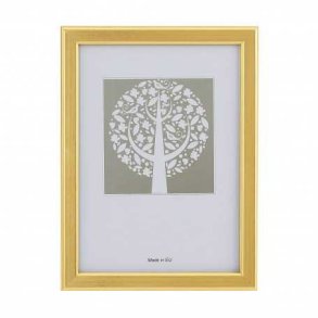 SLIM TR� GULD 10X15 CM M/ REFLEKSFRI GLAS